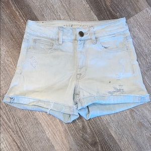 American Eagle Distressed Hi-Rise Shortie